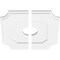 Ekena Millwork Locke Architectural Grde PVC Contemporary Ceiling Medallion, Two Piece, 14"OD x 3"ID x 8 1/4"C x 1"P CMP14LE2-03000 - alternate 2